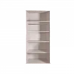 Шкаф 2-х дв. (без зеркал) для платья и белья Bogemia Wood Wo (Слоновая кость/Золото) БМШ2/2(Wo)