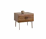Тумба прикроватная Bogemia Wood Fi (Мокка) (Lakobel/Хром) БМТП-1(Wo)