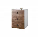 Комод Bogemia Fly Wood Fa (Белый) (Lakobel/Черный) БМКМ-1(Fly)