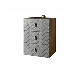 Комод Bogemia Woodline Fly Fa (Серый) (Lakobel/Черный) БМКМ-1 (Woodline)(Fly)