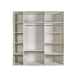 Шкаф 5-ти дверный без зеркал, с выдвижными ящиками, Bogemia Wood Fa (Слоновая кость/Золото) БМШ2/51(Wo)