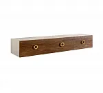 Тумба телевизионная 1,6м Bogemia Fly Wood Fi (Слоновая кость) (Novabuk/Золото) БМТ-1(Fly)