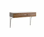 Стол туалетный (консоль) Bogemia Wood Wo (Шелк) (Novabuk/Хром) БМСТ-1(Wo)