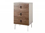 Комод Bogemia Wood Fa (Слоновая кость) (Novabuk/Черный) БМКМ-1(Wo)