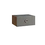 Тумба прикроватная Bogemia Woodline Fly Fi (Серый) (Novabuk/Хром) БМТП-1 (Woodline)(Fly)