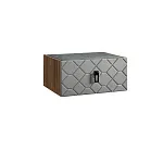 Тумба прикроватная Bogemia Woodline Fly Fa (Серый) (Novabuk/Черный) БМТП-1 (Woodline)(Fly)