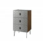 Комод Bogemia Woodline Fa (Серый) (Novabuk/Черный) БМКМ-1