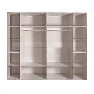 Шкаф 6-ти дв. (с зеркалами) для платья и белья Римини СОЛО (орех империя золото) РМШ1/6 (s)