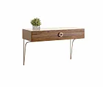 Стол туалетный (консоль) Bogemia Wood Fi (Ваниль) (Lakobel/Золото) БМСТ-1(Wo)