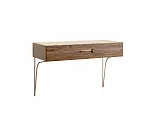 Стол туалетный (консоль) Bogemia Wood Wo (Ваниль) (Novabuk/Золото) БМСТ-1(Wo)