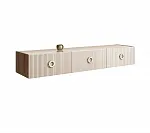 Тумба телевизионная 1,6м Bogemia Woodline Fly Fi (Слоновая кость) (Lakobel/Золото) БМТ-1 (Woodline)(Fly)
