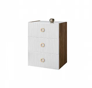 Комод Bogemia Woodline Fly Fi (Белый) (Lakobel/Золото) БМКМ-1 (Woodline)(Fly)