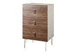 Комод Bogemia Wood Fa (Слоновая кость) (Lakobel/Хром) БМКМ-1(Wo)