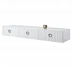 Тумба телевизионная 2,1м Bogemia Fly Fillini (Белый) (Lakobel/Хром) БМТ-2(Fly)