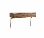 Стол туалетный (консоль) Bogemia Wood Wo (Мокка) (Novabuk/Золото) БМСТ-1(Wo)
