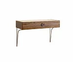 Стол туалетный (консоль) Bogemia Wood Fi (Мокка) (Novabuk/Хром) БМСТ-1(Wo)