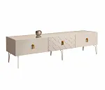Тумба под телевизор 2.1 Bogemia-Farfalle (Ваниль) (Lakobel/Золото) БМТ-2(Fa) [10]