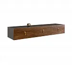 Тумба телевизионная 1,6м Bogemia Fly Wood Fa (Серый) (Lakobel/Золото) БМТ-1(Fly)