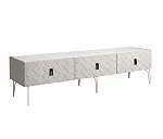 Тумба под телевизор 1.6 Bogemia-Farfalle (Шелк) (Novabuk/Черный) БМТ-1(Fa)