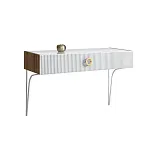 Стол туалетный Bogemia Woodline Fi (Белый) (Lakobel/Золото) БМСТ-1