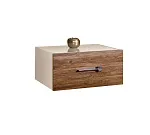 Тумба прикроватная Bogemia Fly Wood Wo (Слоновая кость) (Lakobel/Хром) БМТП-1(Fly)