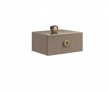 Тумба прикроватная Bogemia Fly Fillini (Мокка) (Lakobel/Золото) БМТП-1(Fly)