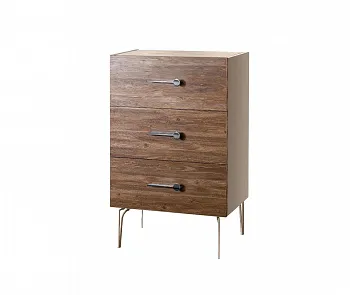 Комод Bogemia Wood Wo (Ваниль) (Novabuk/Хром) БМКМ-1(Wo)
