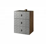 Комод Bogemia Woodline Fly Fa (Серый) (Lakobel/Хром) БМКМ-1 (Woodline)(Fly)