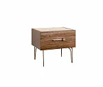 Тумба прикроватная Bogemia Wood Wo (Мокка) (Novabuk/Золото) БМТП-1(Wo)