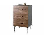 Комод Bogemia Wood Wo (Серый) (Lakobel/Золото) БМКМ-1(Wo)