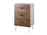 Комод Bogemia Wood Fi (Слоновая кость) (Novabuk/Хром) БМКМ-1(Wo)