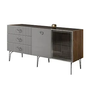 Мебель Bogemia Woodline Fi (Серый/Хром)