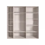Шкаф 5-ти дв. (без зеркал) для платья и белья Bogemia Wood Fa (Слоновая кость/Золото) БМШ2/5(Wo)