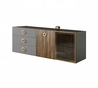 Мебель Bogemia Fly Wood Fi (Серый/Золото)