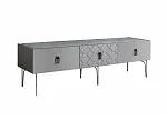 Тумба под телевизор 1.6 Bogemia-Farfalle (Серый) (Novabuk/Черный) БМТ-1(Fa) [10]