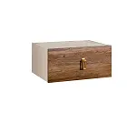 Тумба прикроватная Bogemia Fly Wood Fa (Слоновая кость) (Novabuk/Золото) БМТП-1(Fly)