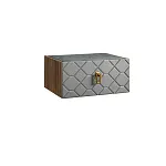 Тумба прикроватная Bogemia Woodline Fly Fa (Серый) (Novabuk/Золото) БМТП-1 (Woodline)(Fly)